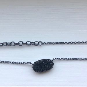 black drusy kendra scott necklace
